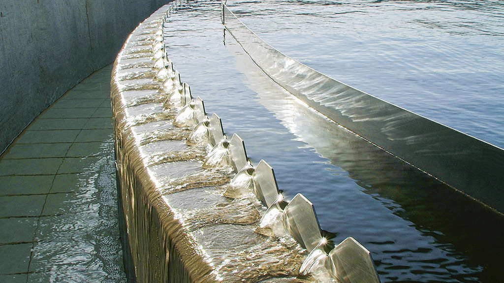 High quality effluent from COP Clarifier