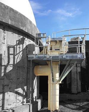 WesTech Extreme Duty Sludge Mixer at Cortland New York wastewater treatment plant