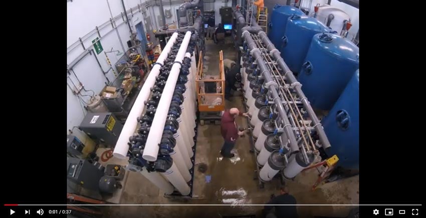 Ultrafiltration retrofit time-lapse video