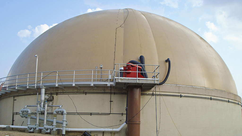DuoSphere dual membrane gas holder for biogas storage