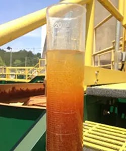 acid mine drainage settling testing