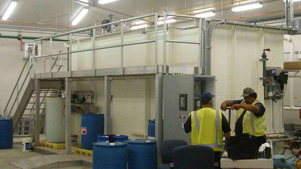 Water treatment plant under construction