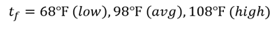 equation digestion temp