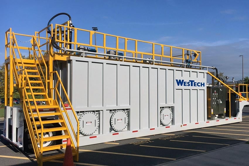a mobile RapiSand unit for ballasted flocculation