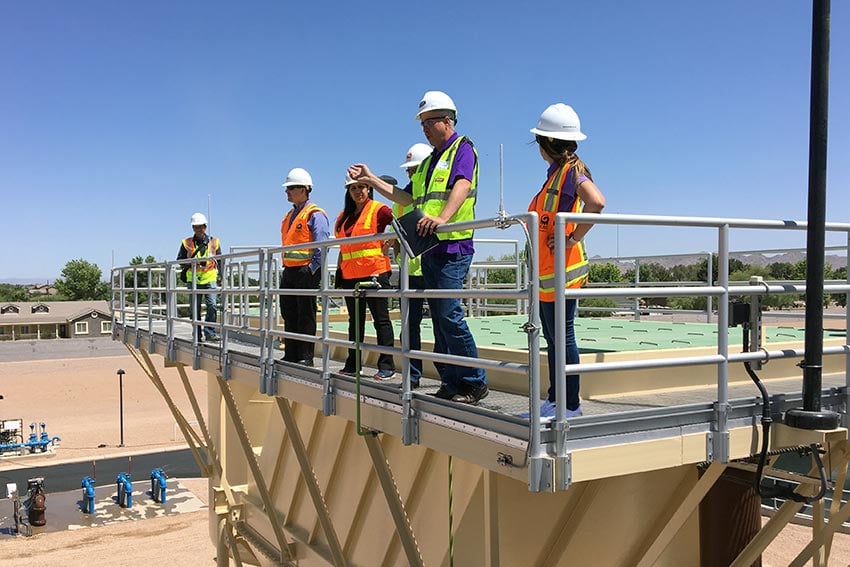 WesTech plant operators at a customer’s site