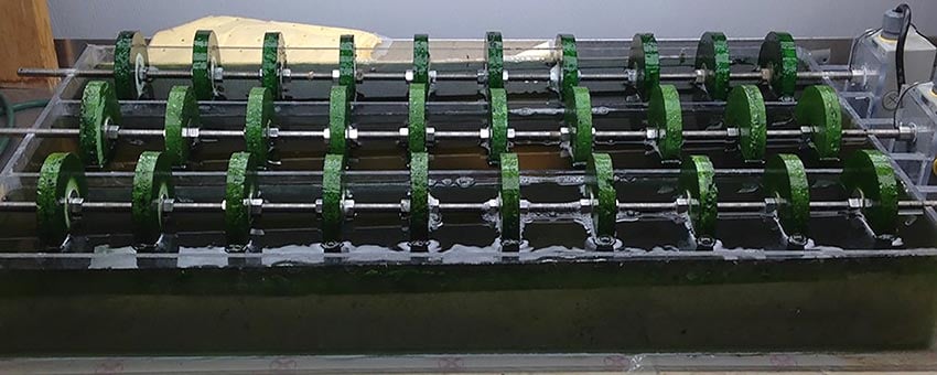 RABR Rotating Algae Biofilm Reactor bench scale