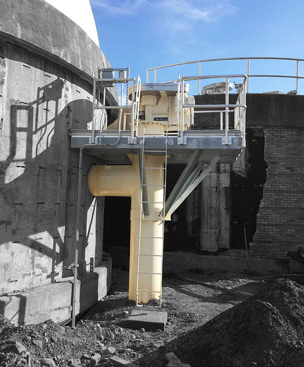 Cortland WWTP external sludge mixer