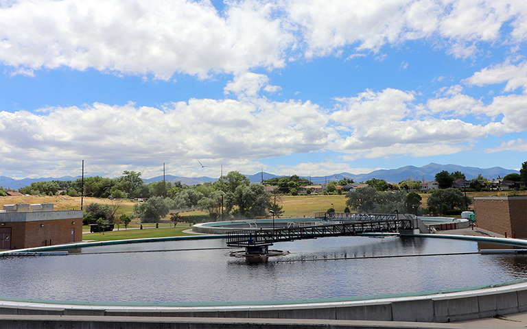 COP clarifiers at the South Valley water reclamation facility in Utah