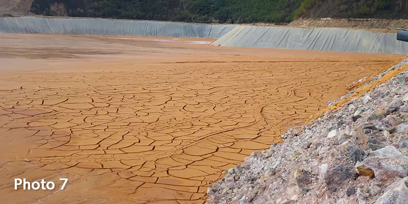 Photo 7 - Tailings storage area with rotating active spigots