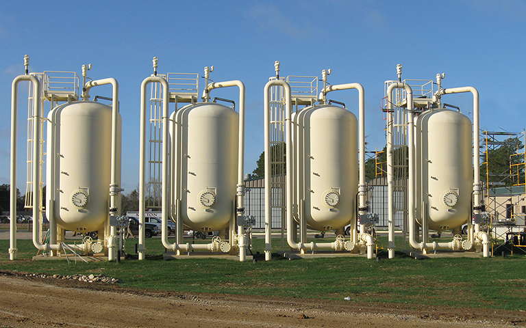 GAC contactor installation at Lower Cape Fear Water and Sewer Authority plant