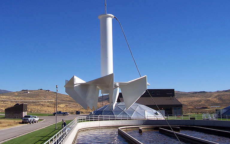 LANDY-7 slow speed aerator at Silver Creek Water Reclamation Facility