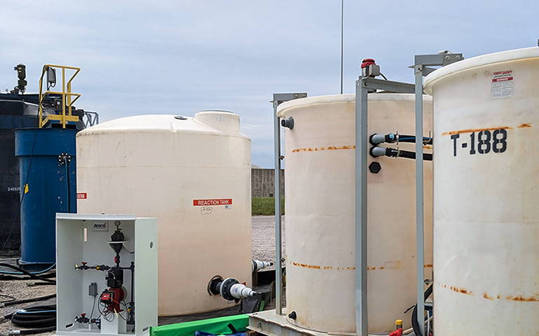 Pilot system for zero liquid discharge at coal-fired power plant.