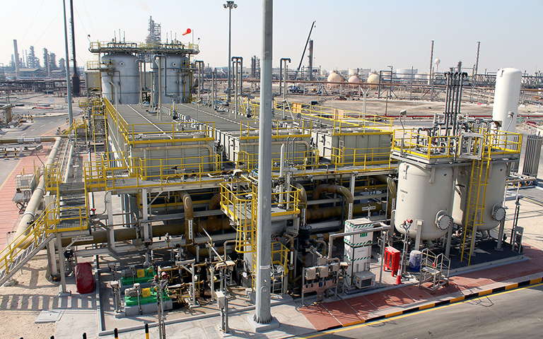 Oil water separators at Bahrain Petroleum Company