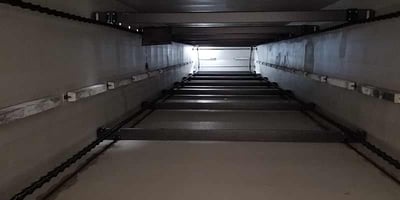 Interior view of oil water separator constructed of corrosion-resistant materials