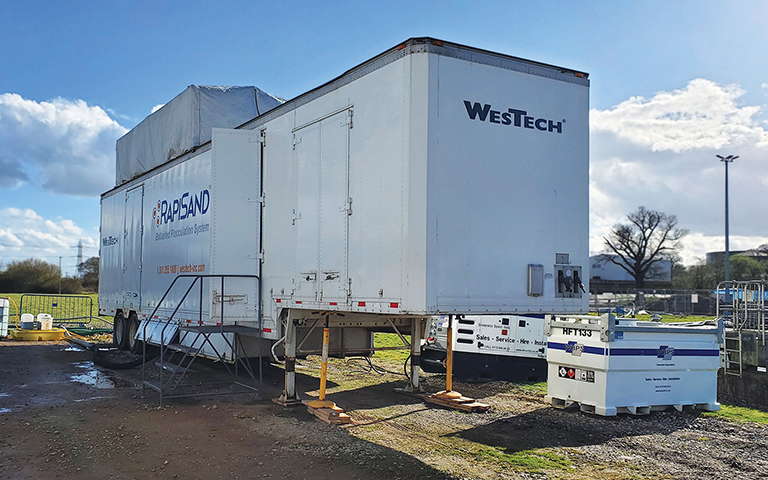 RapiSand pilot unit at United Kingdom site