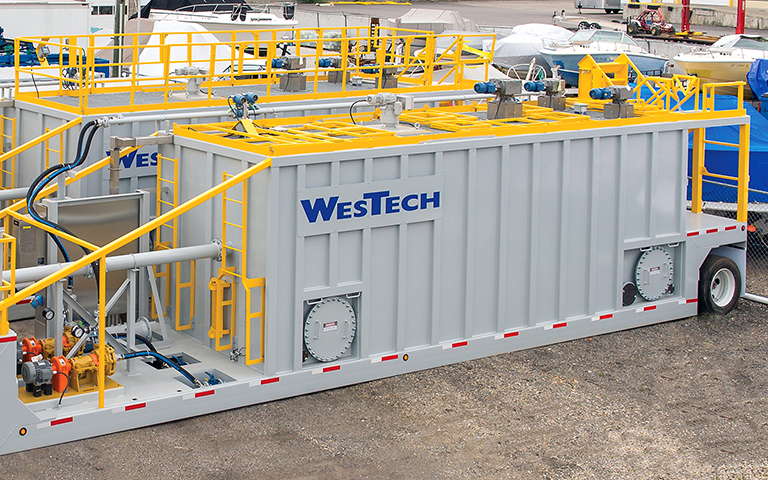 Mobile and temporary RapiSand ballasted flocculation system