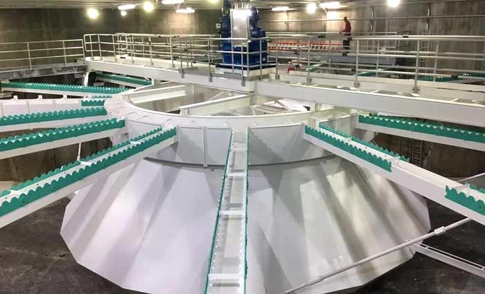 Solids CONTACT CLARIFIER being built on site