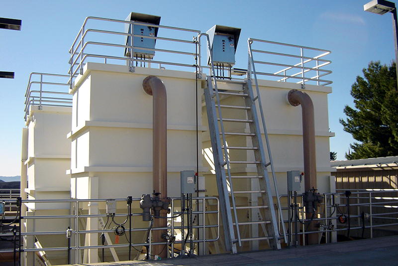 Two SuperSettler inclined plate clarifiers