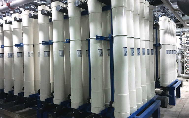 Ultrafiltration membranes at mining operation in Elko, Nevada