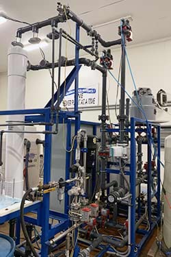 Ultrafiltration pilot skid on location