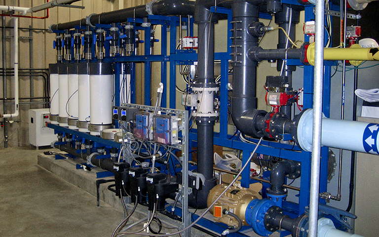 Ultrafiltration system helps clean up water from the Green River